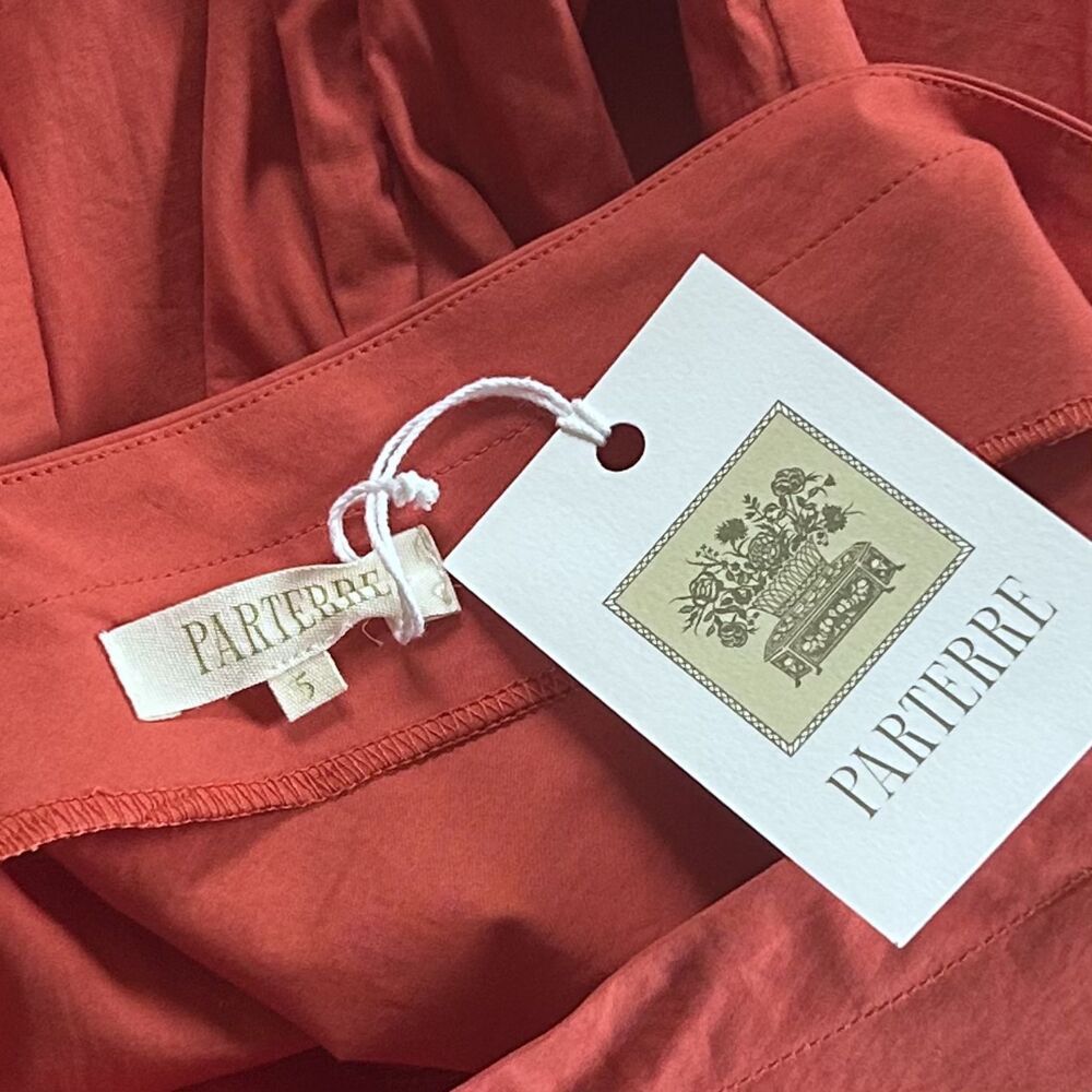 Parterre Margot Nwt Coral Cotton Maxi Dress Made In Usa — image 6 of 8